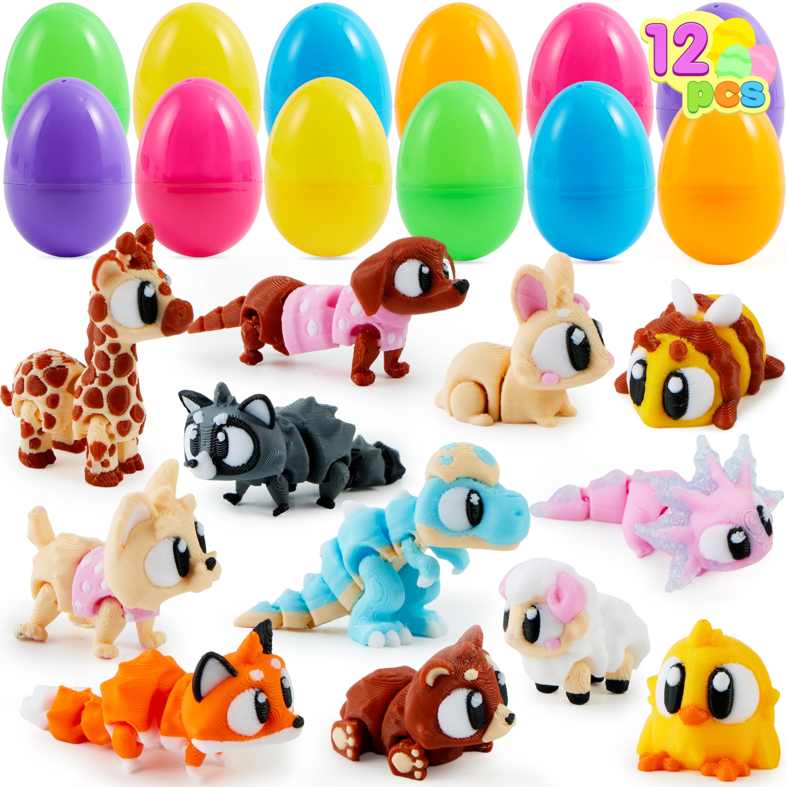 Amazon.com: JOYIN 12 Pcs Prefilled Easter Eggs with 3D Printed