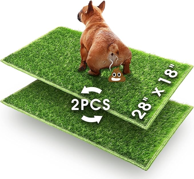 Hompet Dog Grass Pee Pads,Bionic wall,Artificial Grass Bathroom Mat Pet