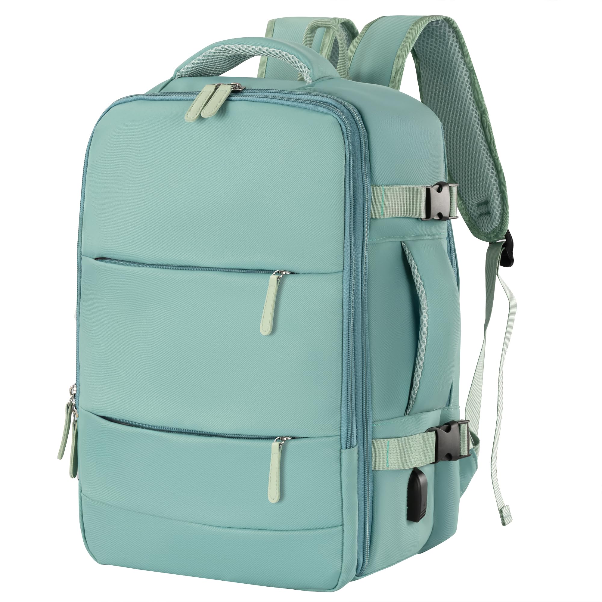 Mochila de Viaje Cabina Avión, Equipaje de Mano Bajo el Asiento, 40x20x25 cm, 20L, para Ryanair, Mochila Portátil, Puerto carga USB, Maleta de Vuelo, Bolsa, Negocios, Trabajo, Escuela