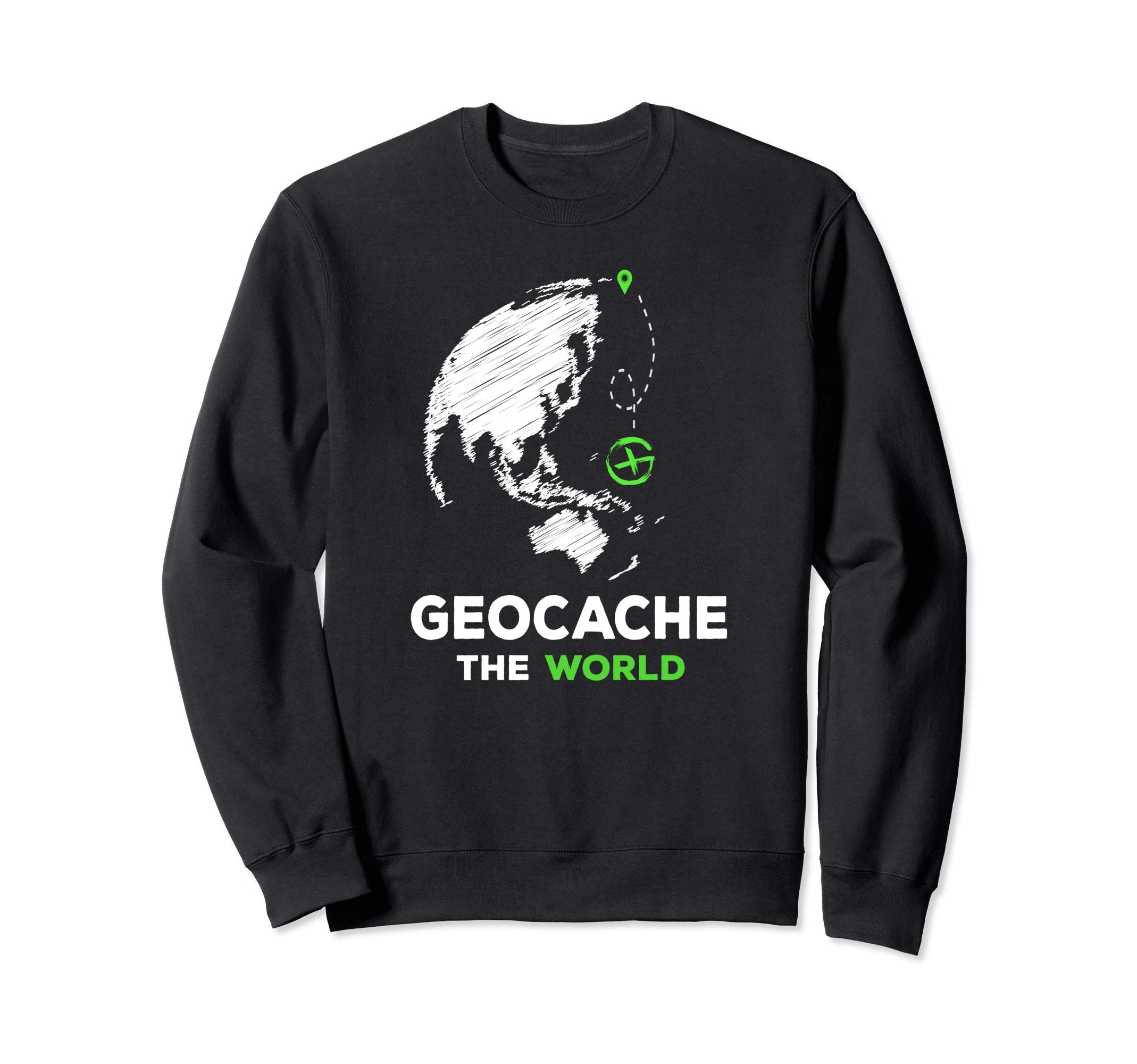 Discover the World Geocaching Tee Geocacher GPS Travel Bug Sweatshirt