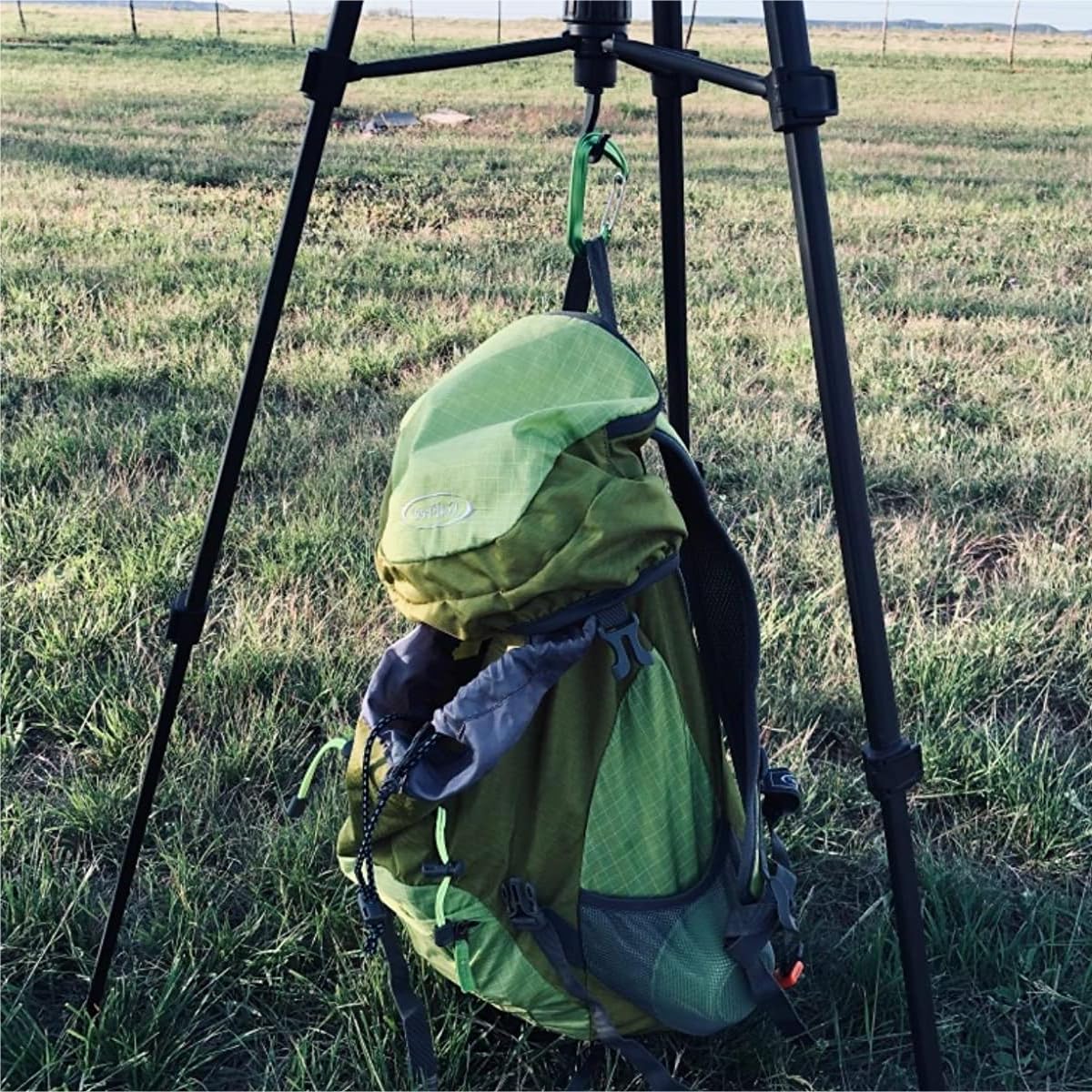 Azarxis Mosquetones 12 kN Mosquetón con Cierre de Resorte en Forma de D Mosquetón de Aluminio Resistente para Hamaca Acampar Senderismo al Aire Libre