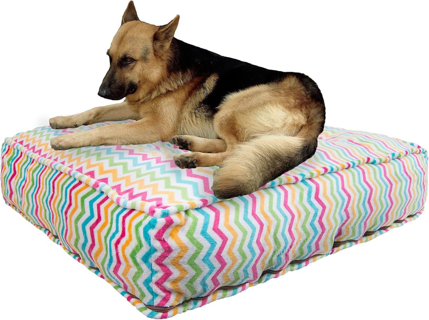 Bessie and Barnie Ocean Wave Luxury Extra Plush Faux Fur Rectangle Pet/Dog Bed (Multiple Sizes)