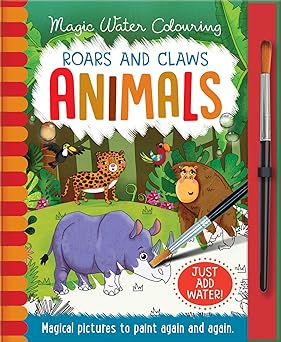 MAGIC WATER COLOURING-ROARS AND CLAWS - ANIMALS