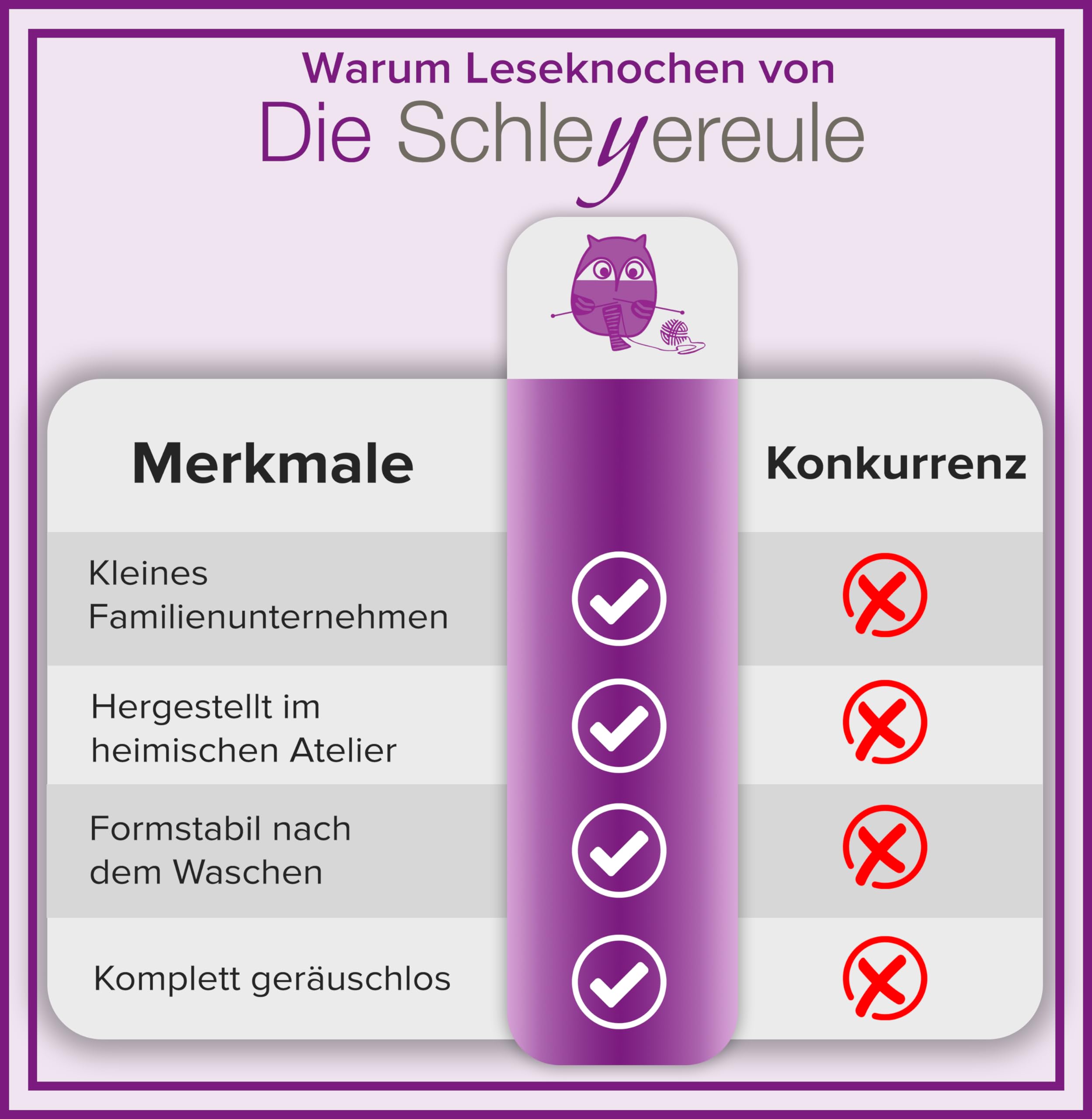 Leseknochen Cord Nackenkissen Handmade in Deutschland, weich und waschbar, Nackenrolle Lesekissen (Cord Flieder)