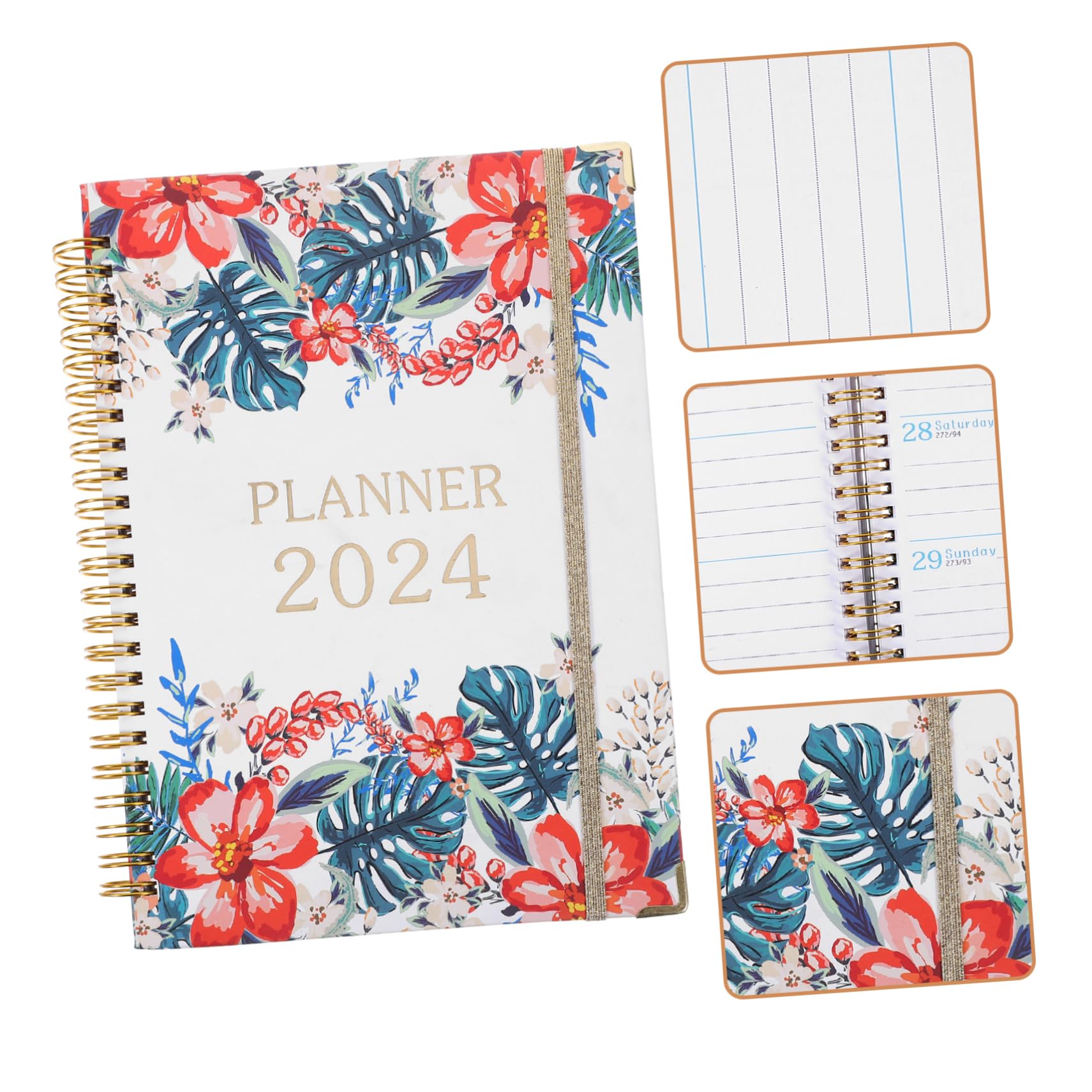 Lurrose 3stücke Office Planner Buch Academic Notizbuch Tragbarer Organizer Für Haushalt Und Büro Für Schüler Und Berufstätige Hochwertiges Design Seiten Für Planung Und Notizen