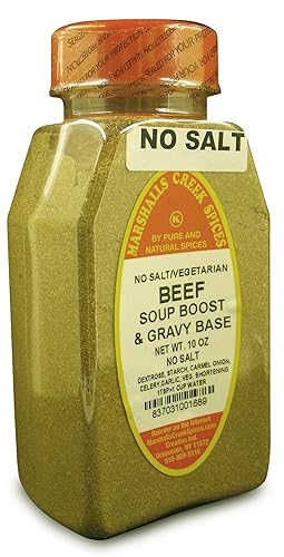 Miniatura 1 de Marshalls Creek Spices Marshalls Creek Spices - Base de salsa de sopa de nuevo tamaño, carne de res, sin sal, condimento vegetariano, 10 onzas, 10