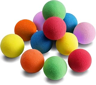 12 Pack Soft EVA Foam Balls - Lightweight Safe Indoor Play Toys, Vibrant Colors for Toddlers, Boys Girls Party Favors