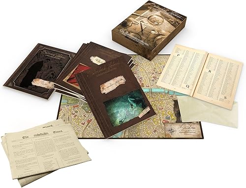 Miniatura 6 de Sherlock Holmes Consulting Detective - The Thames Murders  Other Cases - Juego de mesa  Juego misterioso para adolescentes y adultos  A partir de 14