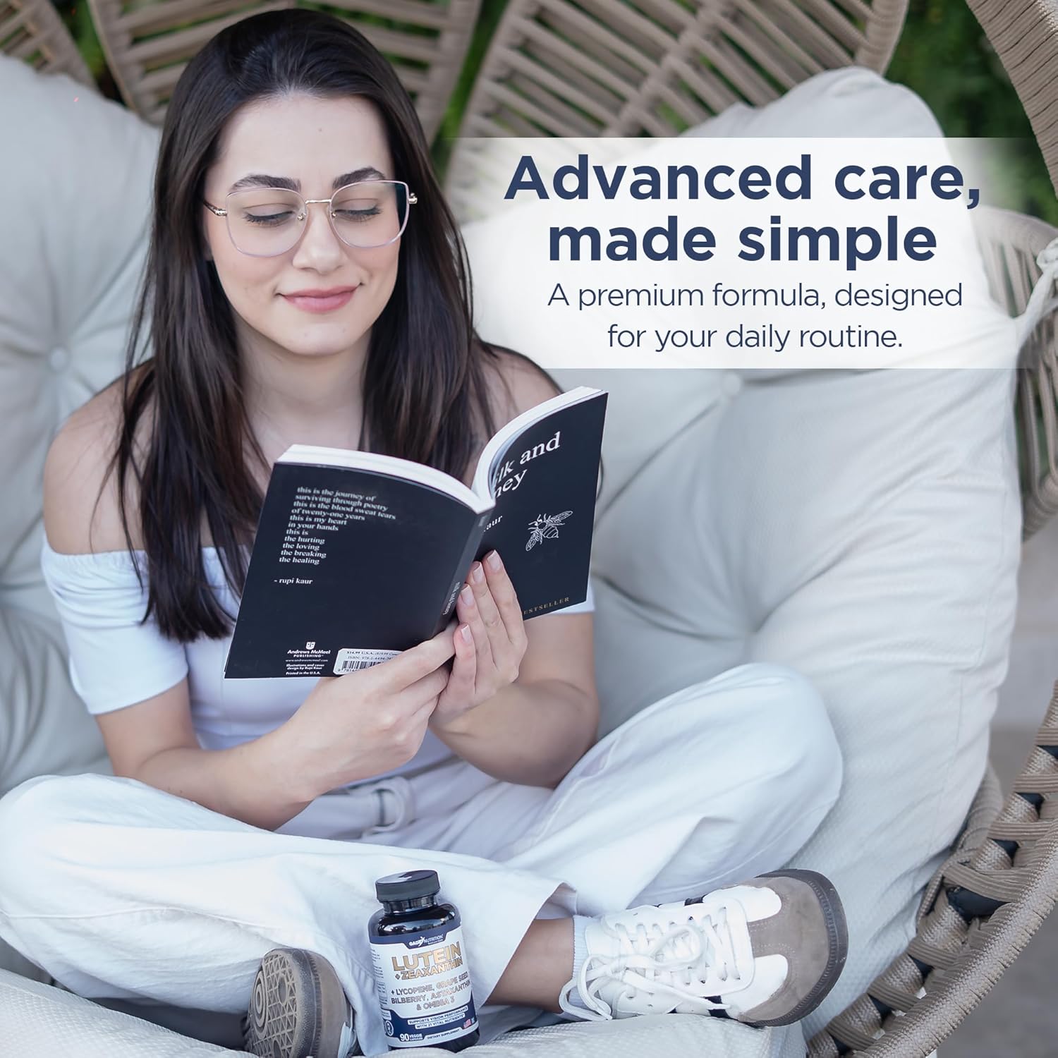 Gade Nutrition Lutein and Zeaxanthin Supplements | Astaxanthin Eye Vitamins with Omega 3, Resveratrol, Bilberry, Lycopene, Quercetin, Ginkgo Biloba, Vitamin D and More Eye Care Vitamins and Minerals - Image 5