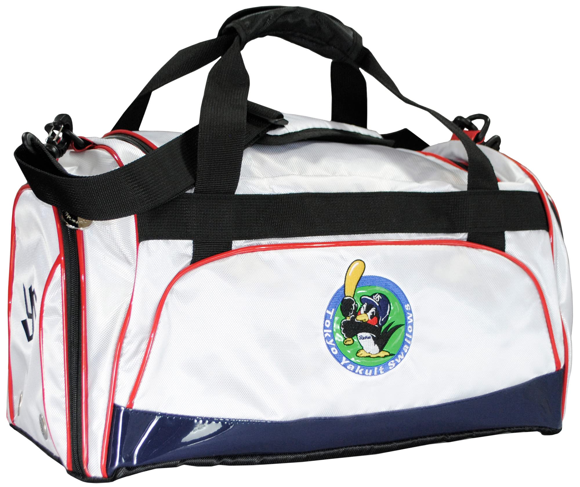 Leatherax YSBB-2427 Tokyo Yakult Swallows Boston Bag, White