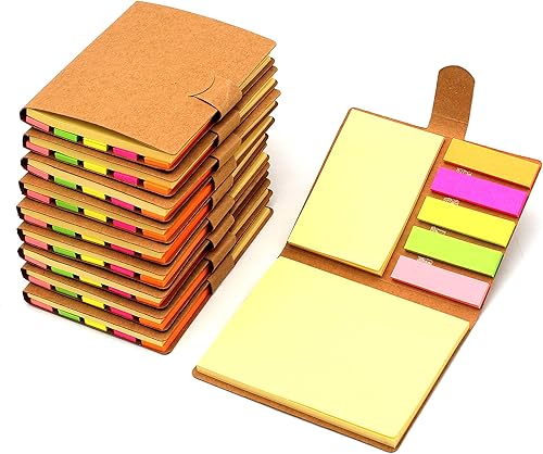 Tueascallk - Notas adhesivas de combinación, autoadhesivas, 3.5 x 4.3in, 200 hojaspaquete, 10 unidades