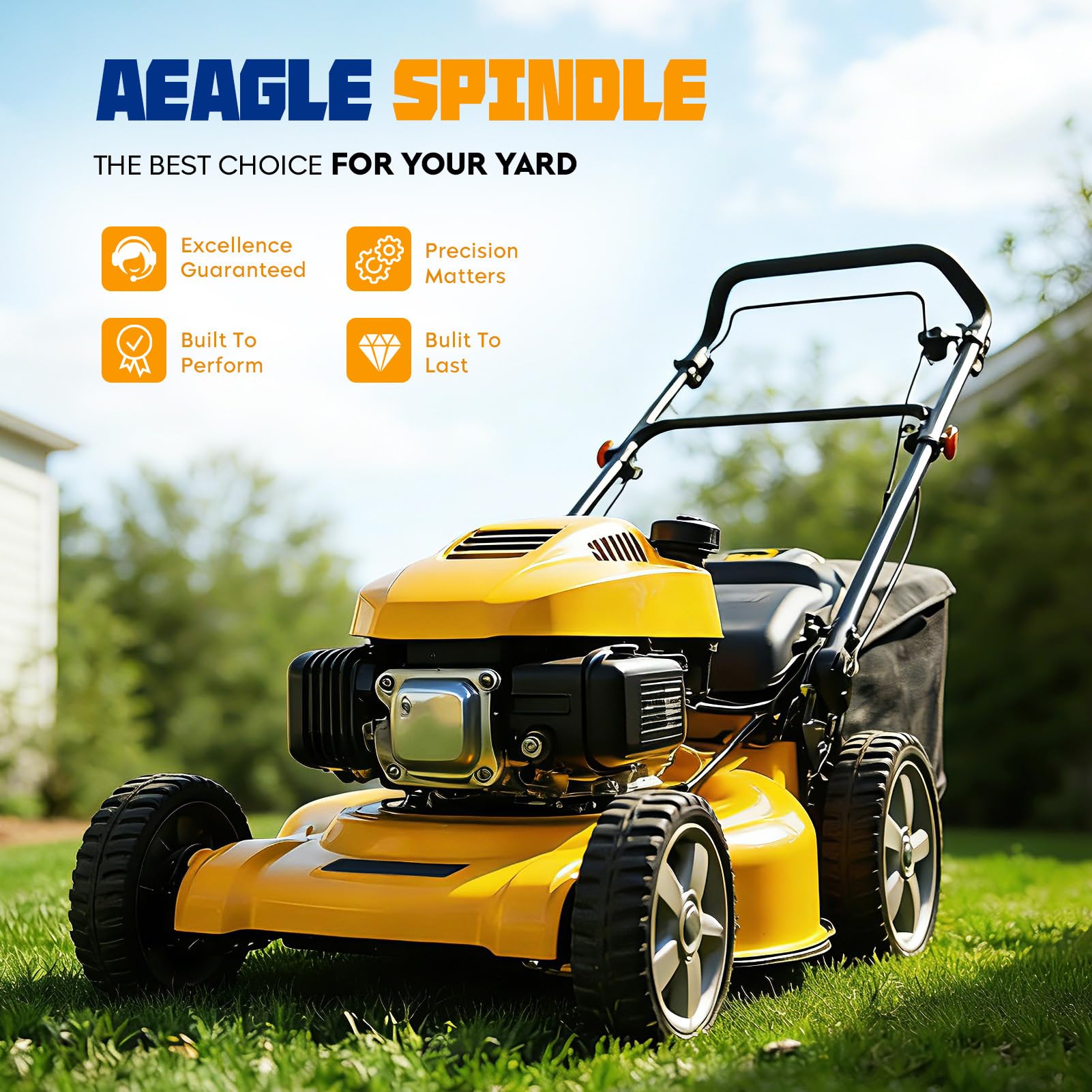 AEagle Polea de eje de cubierta de cortacésped para MTD Cub Cadet de 46 pulgadas XT1-LT46 XT2-LX46 KH KW FAB cortacésped 918-06977A 918-06977, paquete de 2