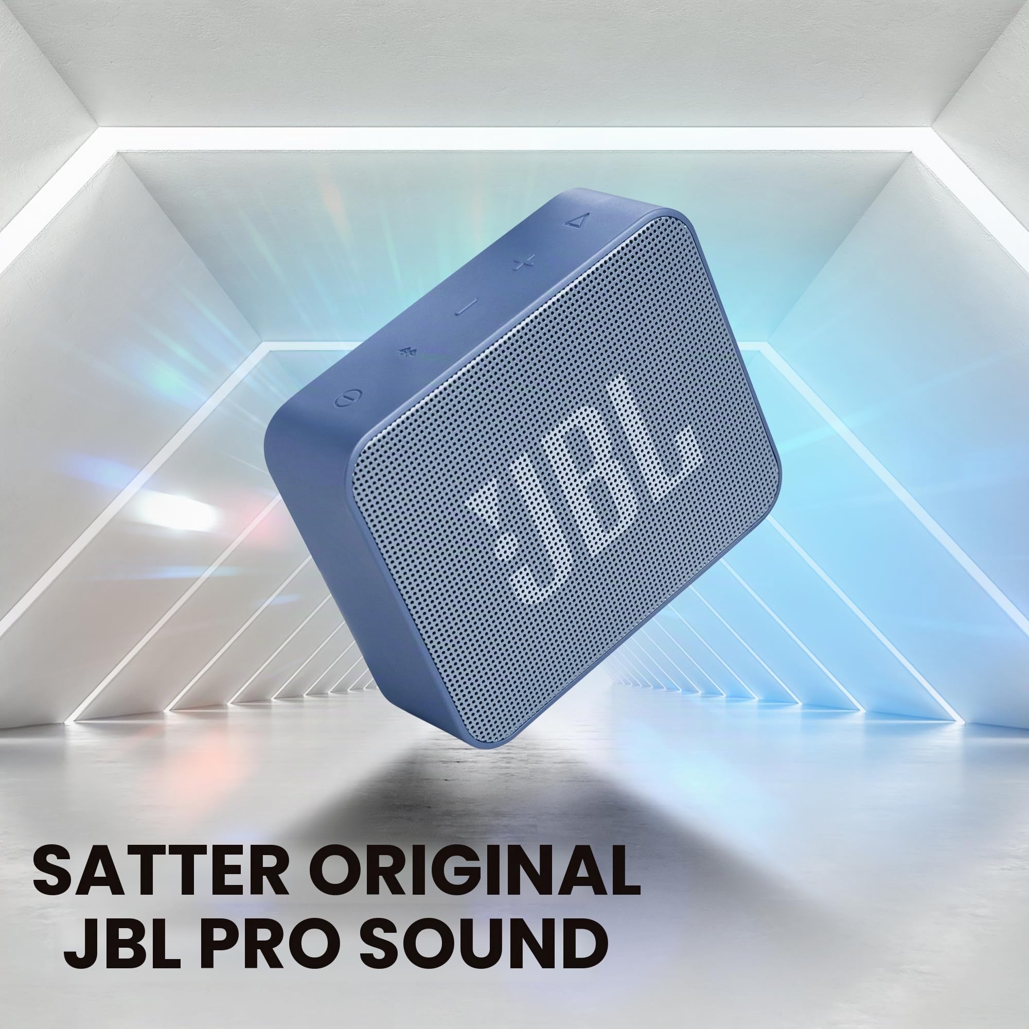 JBL GO Essential kleine Bluetooth Box - Blau – Wasserdichter, tragbarer Lautsprecher für unterwegs – Bis zu 5h Wiedergabezeit mit nur einer Akkuladung