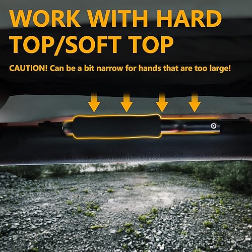 Miniatura 7 de RERPRO Asas de aluminio compatibles con Jeep Wrangler JL 24 puertas Unlimited Rubicon Sahara Sport Gladiator JT 2018-2023, accesorios interiores,