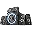 Trust Gaming GXT 658 Tytan 5.1 Surround Sound Speaker System, PC Speakers with Subwoofer, UK Plug, LED Illuminated, 180 W - B