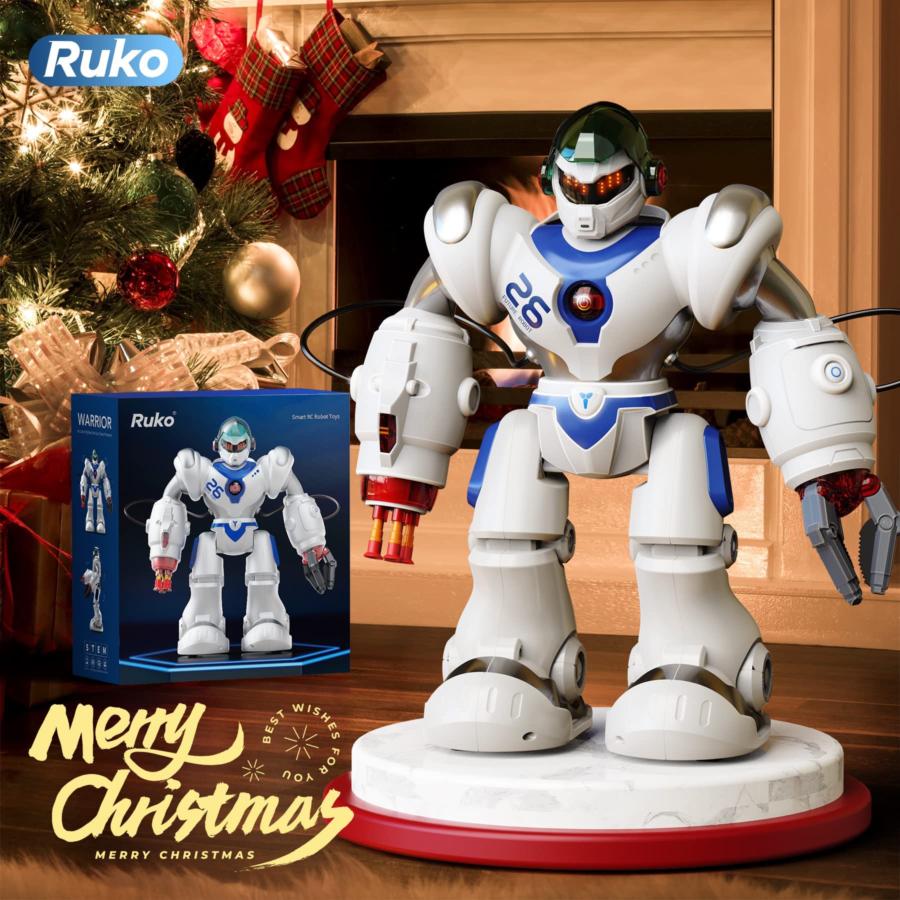 Buy Ruko Large RC Robot Toys for Kids, Soft Darts Shooting Remote
