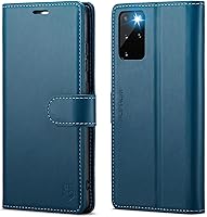 Vista 11 de Funda tipo cartera para Samsung Galaxy S20+/S20 Plus de 6.7 pulgadas, con bloqueo RFID, soporte para tarjetas de crédito, de piel sintética, con Oro