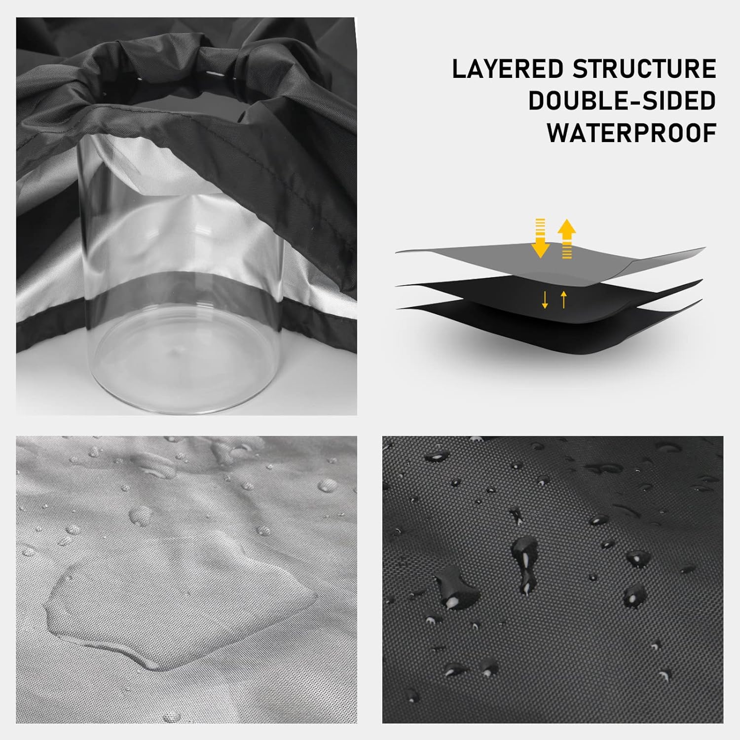 Mini Split Air Conditioner Cover for Outdoor Condenser 35.8 x 14.1 x 27.1 inches Split AC Cover for Outside Units Dust-Proof Waterproof Split Air-Conditioning Unit Protection Cover Winter Anti-Snow image 4 of 7 B0B6J173J4