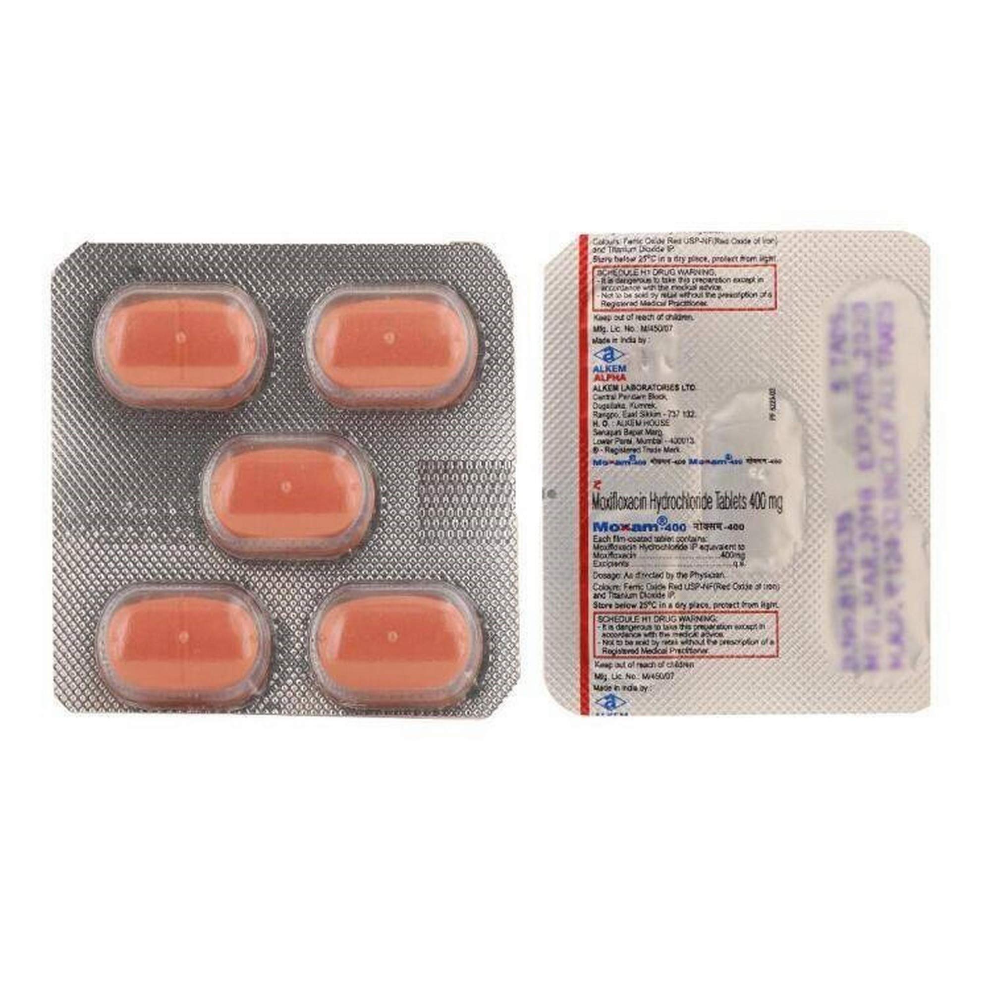 Moxam 400mg - Strip of 5 Tablets