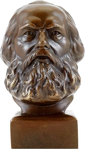 Miniatura 6 de Kunst & Ambiente - Cabeza de Bronce - Busto Karl Marx - Firmado por Milo - Estatua - Escultura - Decoración
