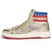 Women High Top Fashion Glitter Star Sneakers Retro Zipper Ankle Boots Basketball Tennis Casual Faux Leather Walking Shoes