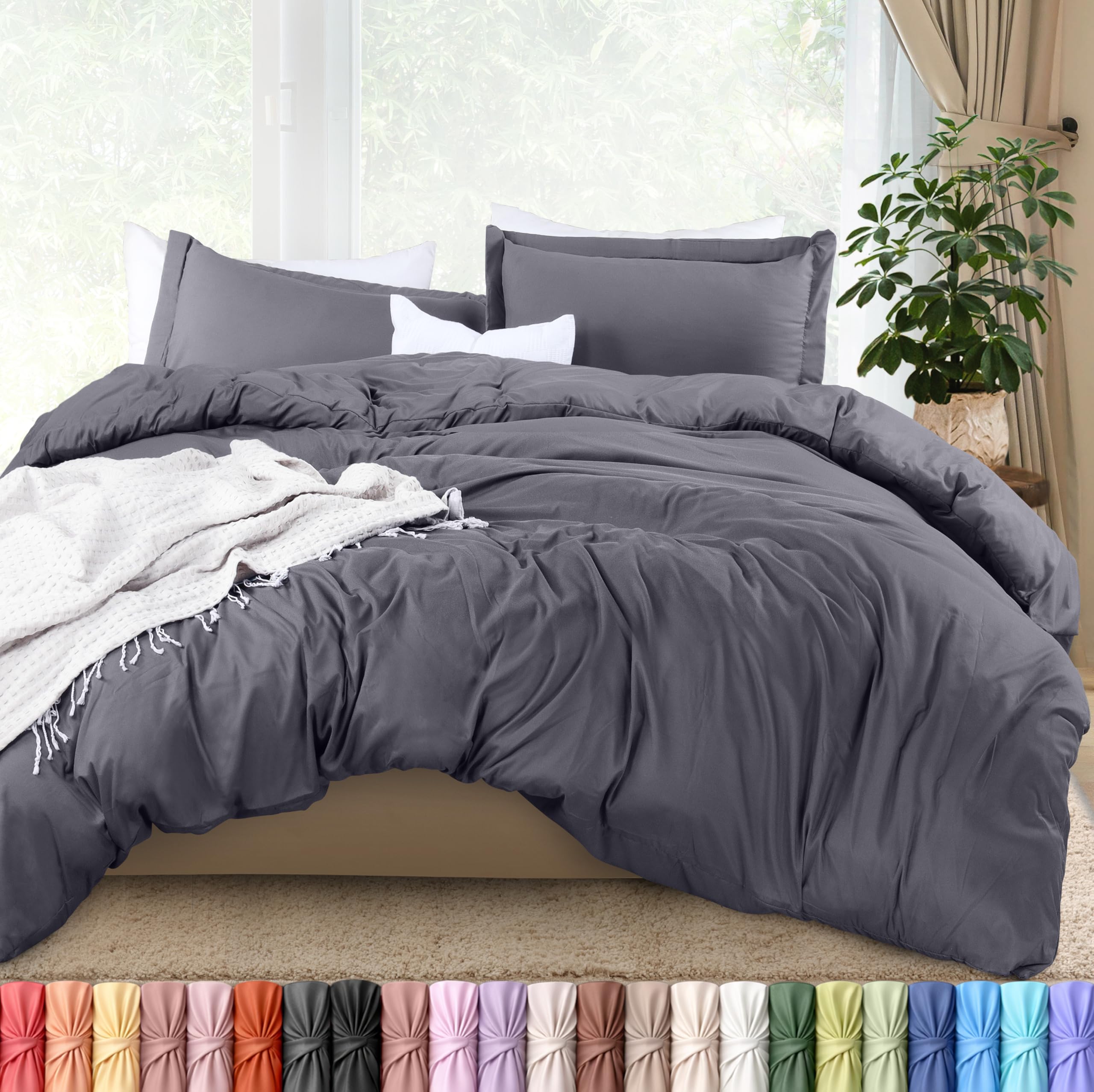 Utopia Bedding Duvet Cover (Grey)