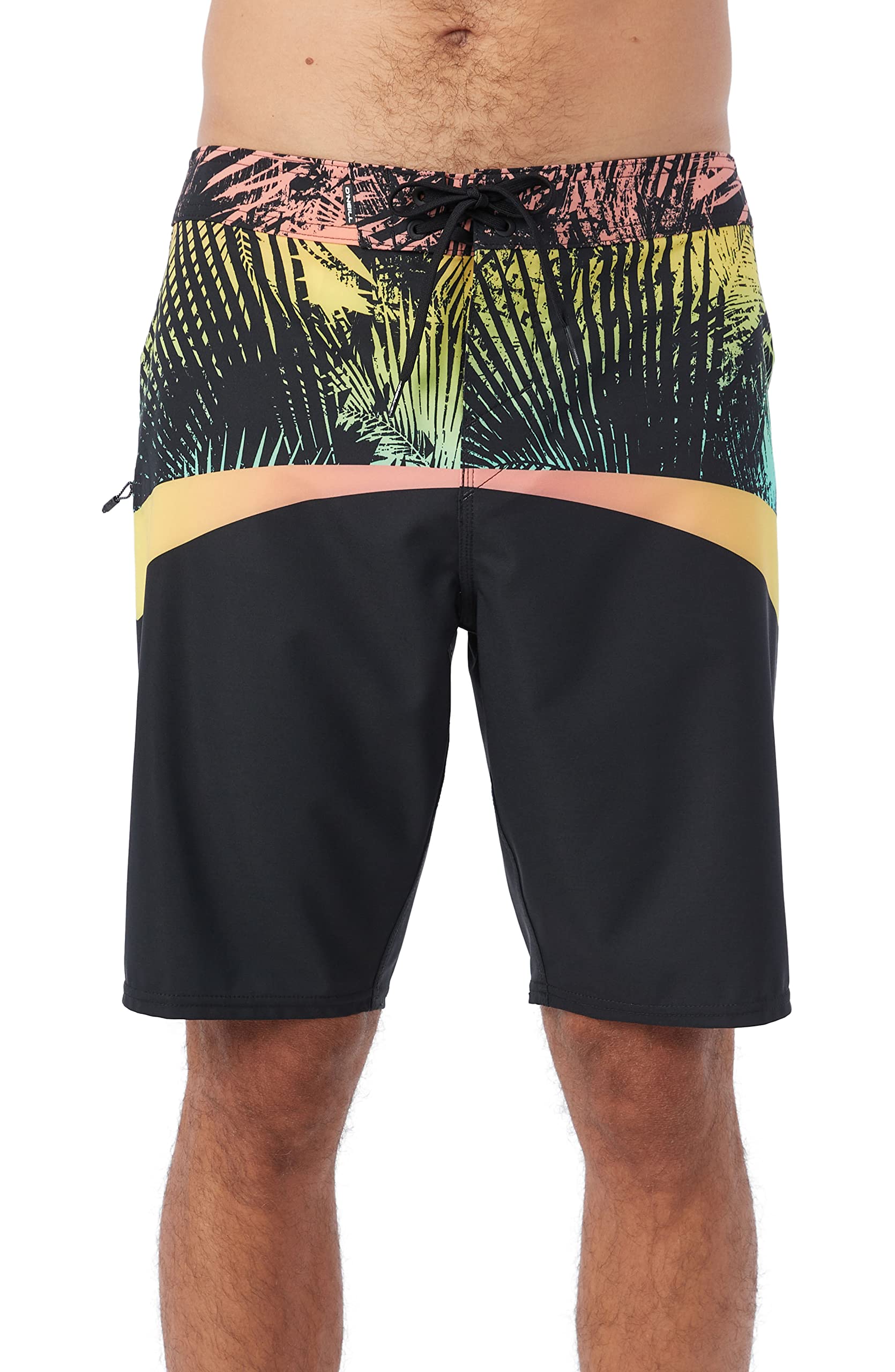 O'NeillMen's 20' Stripe Boardshorts - Water Resistant Swim Trunks for Men with Quick Dry Stretch Fabric and Pockets