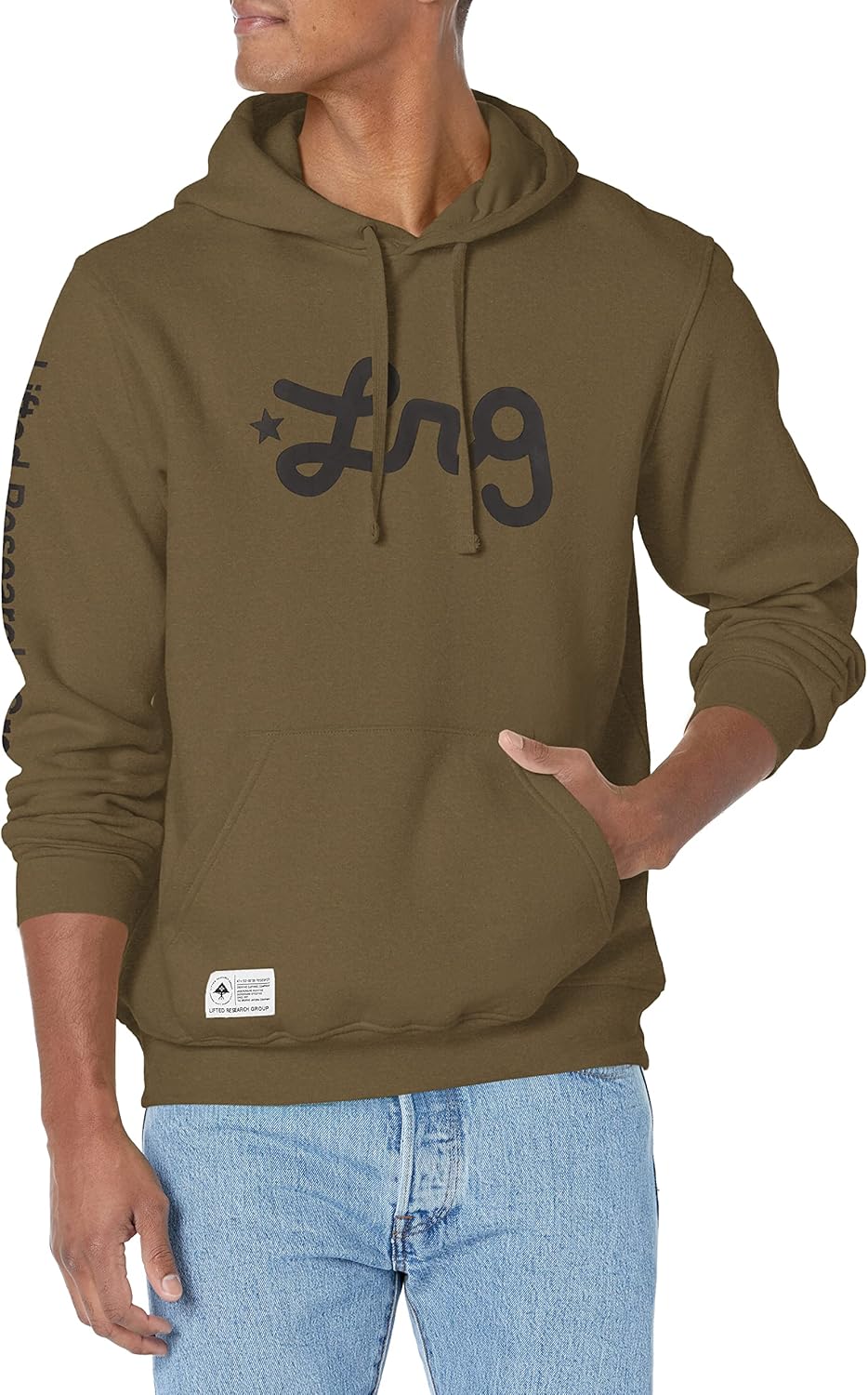 LRG Men's Lifted Research Group Logo Hooded Sweatshirt