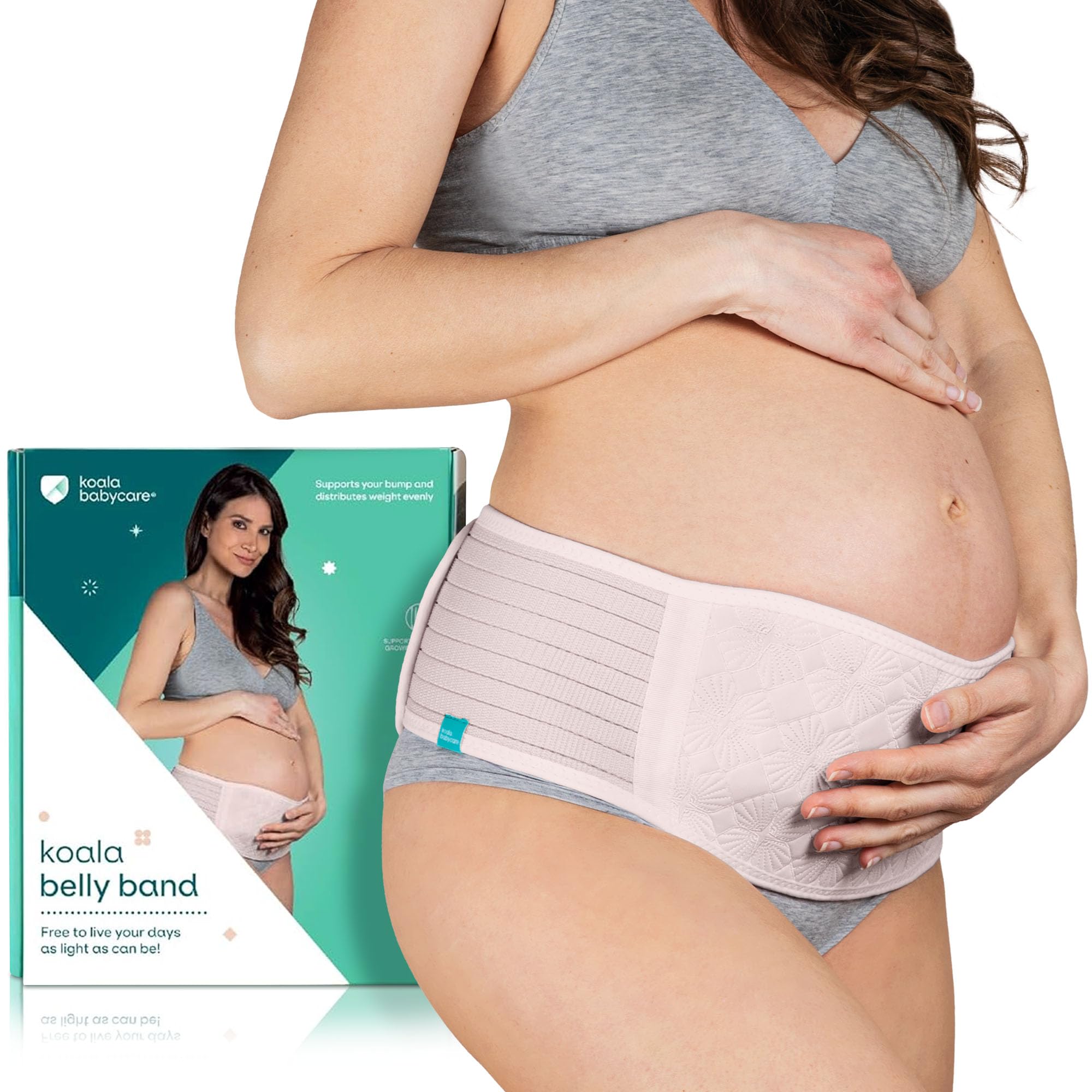 Koala Babycare Maternity Belly Bands for Pregnant Women One Size Fits All - Pregnancy Belly Band for Abdomen, Pelvic Pain, Waist and Back Support -