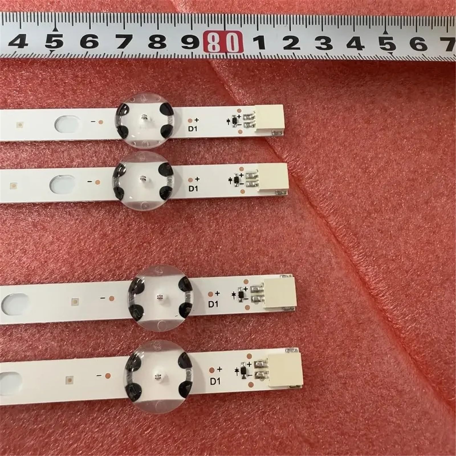 Bande LED 7 compatible avec les modèles Panasonic TX-43E302B, 43E303E, 43L3863DB, 43L3863DG, Hitachi 43HB26T72U, 43HB6T62H et 17DLB43VER1-AB(4pcs For 1 TV)