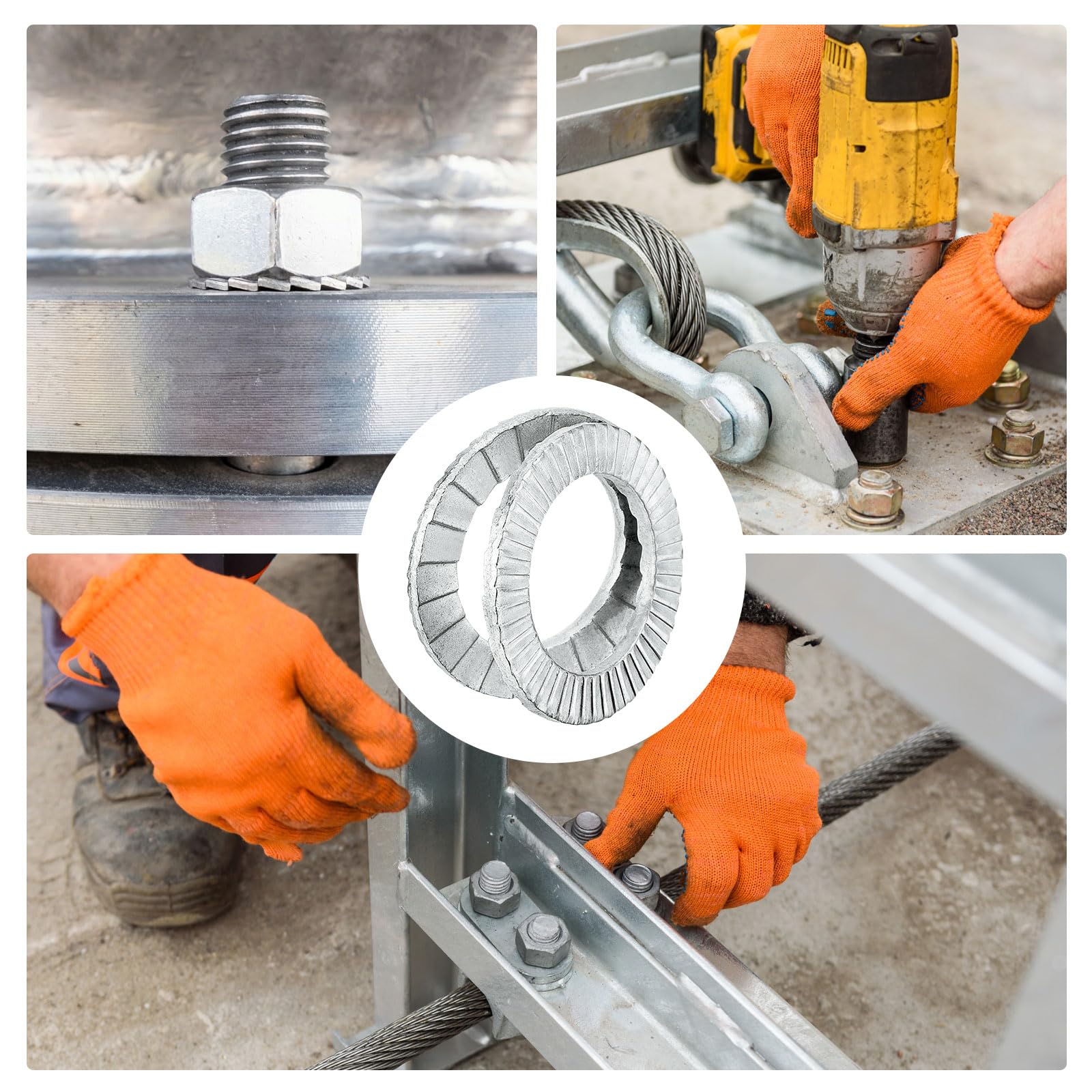 Stainless Steel Wedge Washers - Vibration Resistant -6