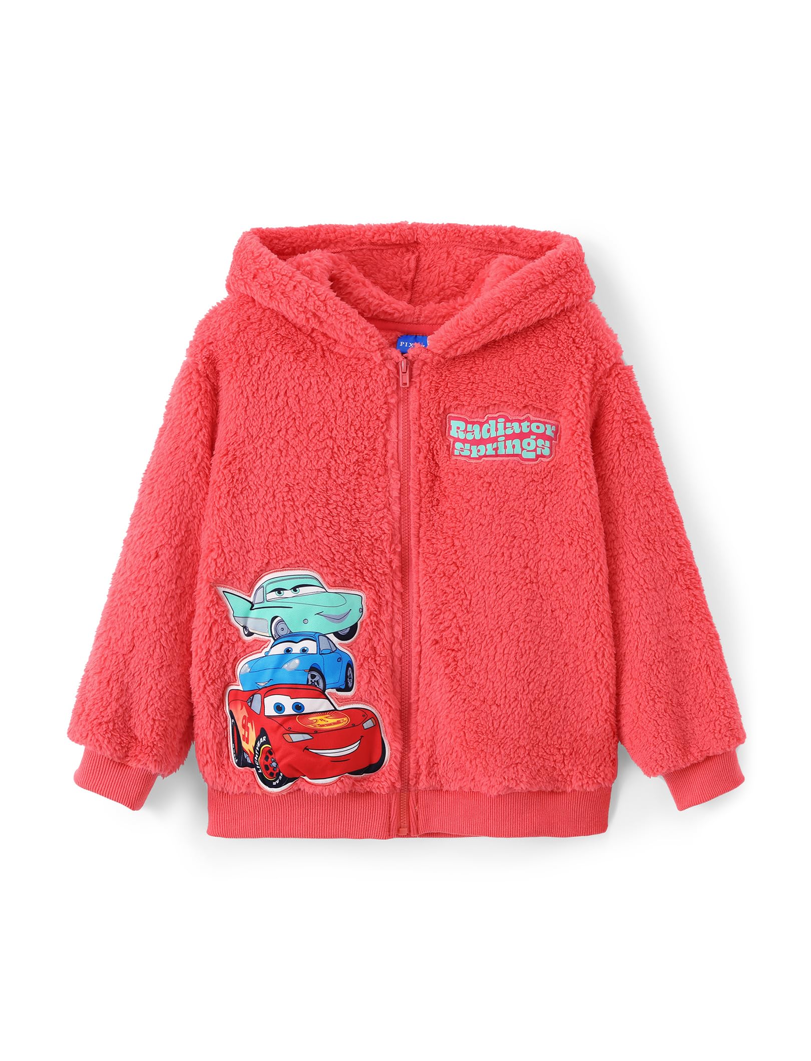 Disney Girl/Boy Fleece Jacket Zipper Sherpa Fuzzy Hoodie Winter Coat 2-13Y