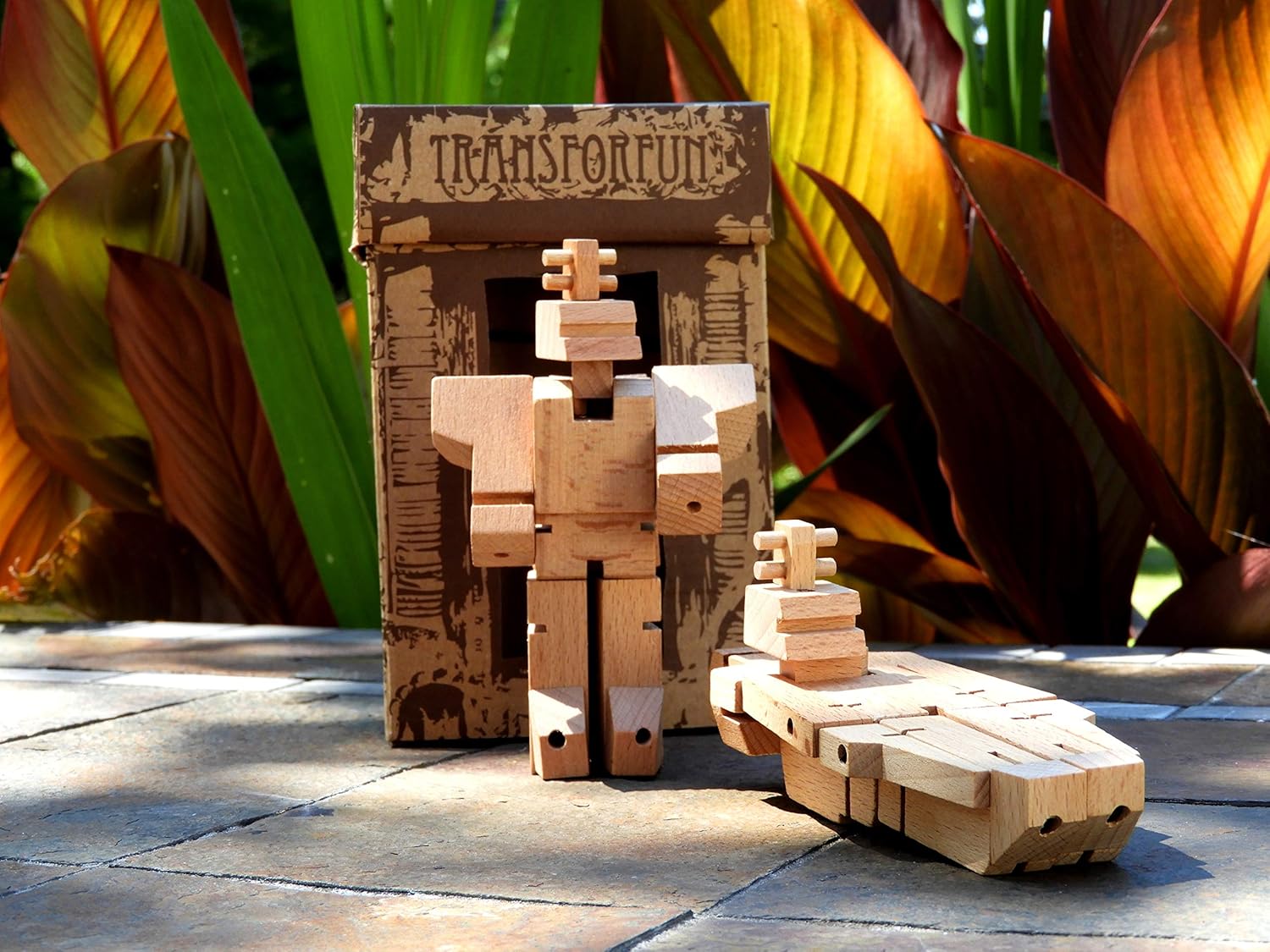 WooBot - Wooden Robot Transforms into an Aircraft Carrier
