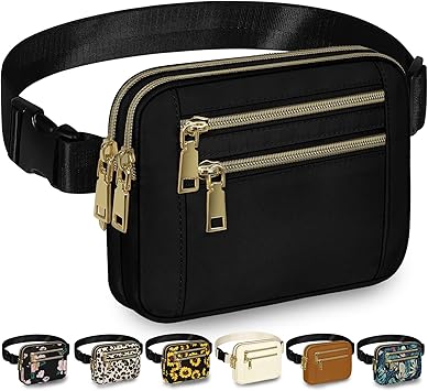 Capolo fanny packs for women fashion waist packs bag wi…