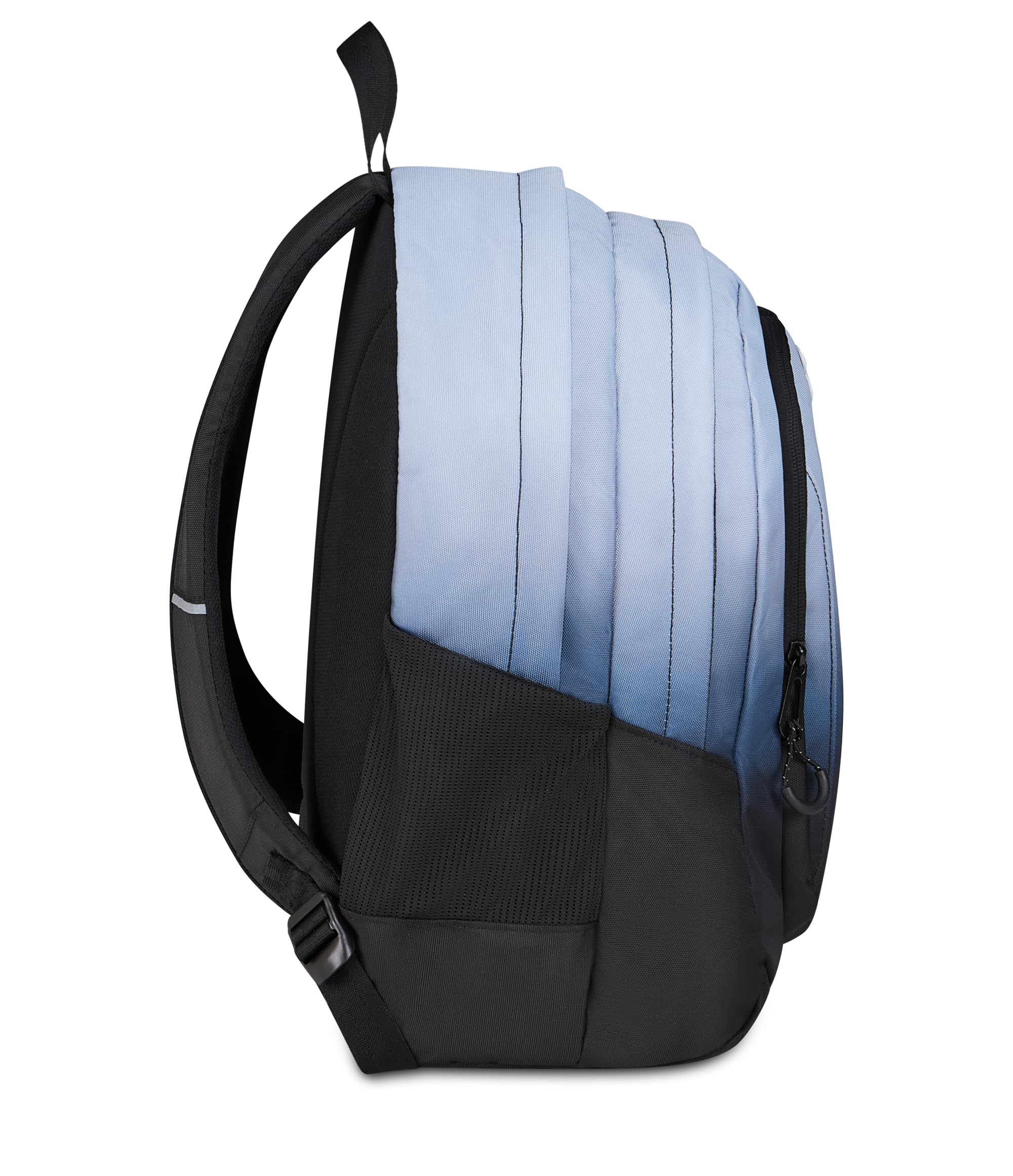 Seven Zaino Scuola SHADE TECH, Doppio Scomparto, Celeste, 29 L, Tasca frontale con zip, Tasca laterale portaborraccia, Scomparto Interno porta pc, Scuola media e superiore, Bambini, Ragazzi