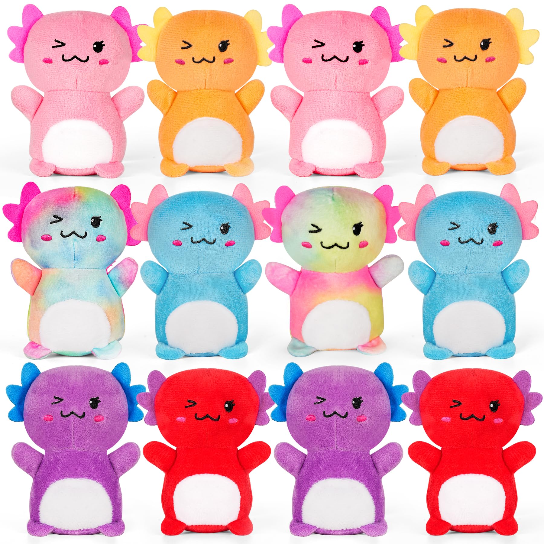 Amazon.com: Rdogeia 12Pcs Easter Axolotl Plush Toys,Easter Basket