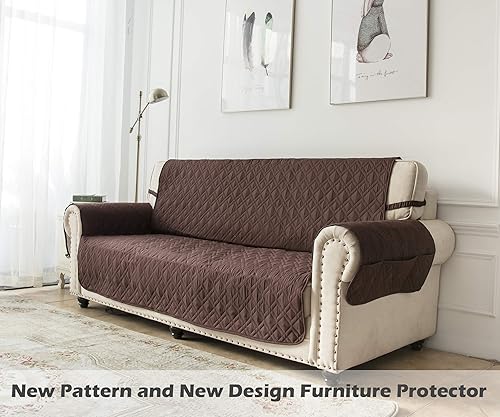 Miniatura 7 de Ameritex - Funda impermeable de sofá, 100 % antideslizante, acolchada, protector de muebles para perros, niños y mascotas funda de sofá, lavable a