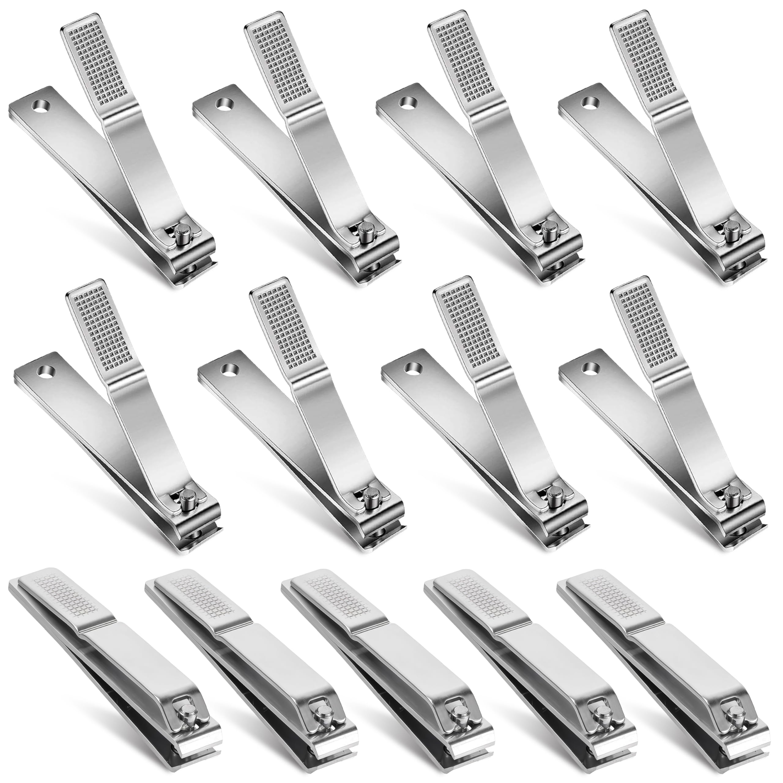 Toenail Clippers 16-Pack, Straight Edge Toe Nail Clippers Bulk