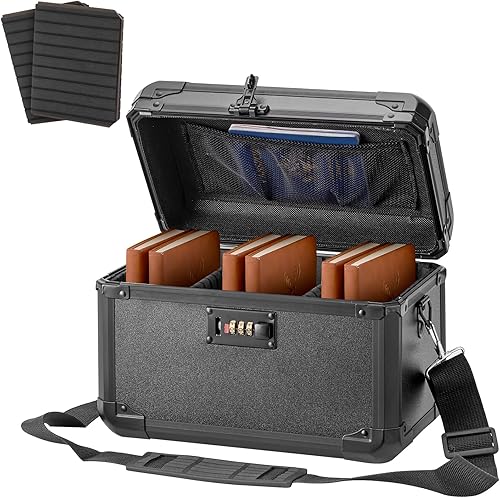 Caja de bloqueo de aleación de aluminio con código, caja de almacenamiento con cerradura para medicamentos, efectivo, teléfono y objetos de valor, a