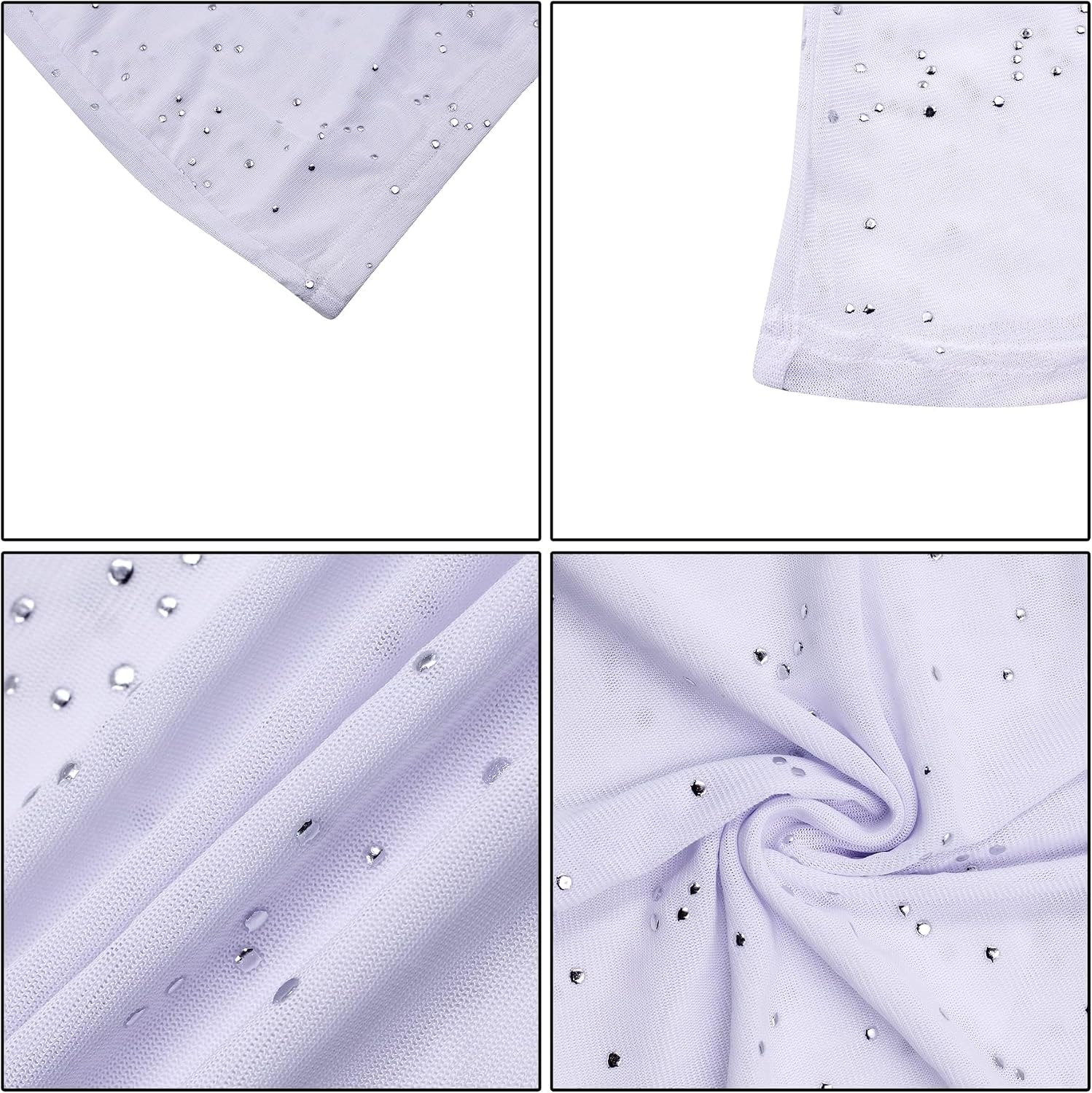 Women Rave Sheer Mesh Shiny Pants Flared High Waist Bell Bottom Pants for Party Dance Festival