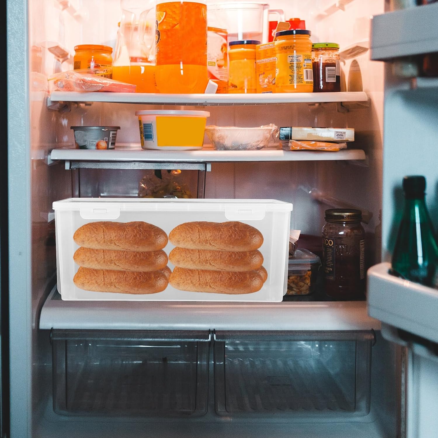UPKOCH Bread Box for Kitchen Countertop Reusable Toast Storage Container for Home and Bakery Stylish and Versatile Organizer