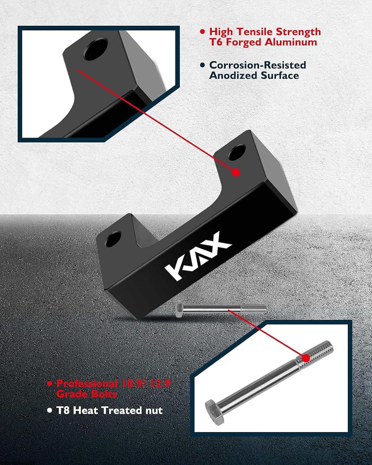 KAX 2.5" Front Leveling Lift Kit Fit for 2007-2023 Chevy Silverado Avalanche Suburban 1500 Tahoe Sierra Yukon XL1500