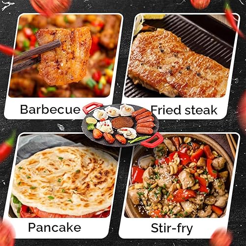 Miniatura 4 de Sartén eléctrica antiadherente para interiores, parrilla eléctrica antiadherente, parrilla eléctrica coreana multifuncional para interiores,