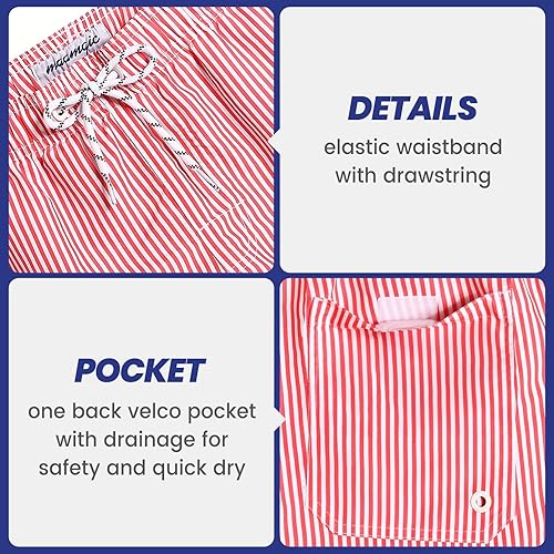 Miniatura 4 de maamgic Traje de baño para hombre, de secado rápido, con forro de malla, divertido traje de baño de 7 pulgadas