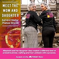 Vista 4 de Stellar Snacks Trenzas de pretzel, Maui Monk, bolsa de 12 onzas, vegano, kosher, varillas sin OMG, giros, palitos