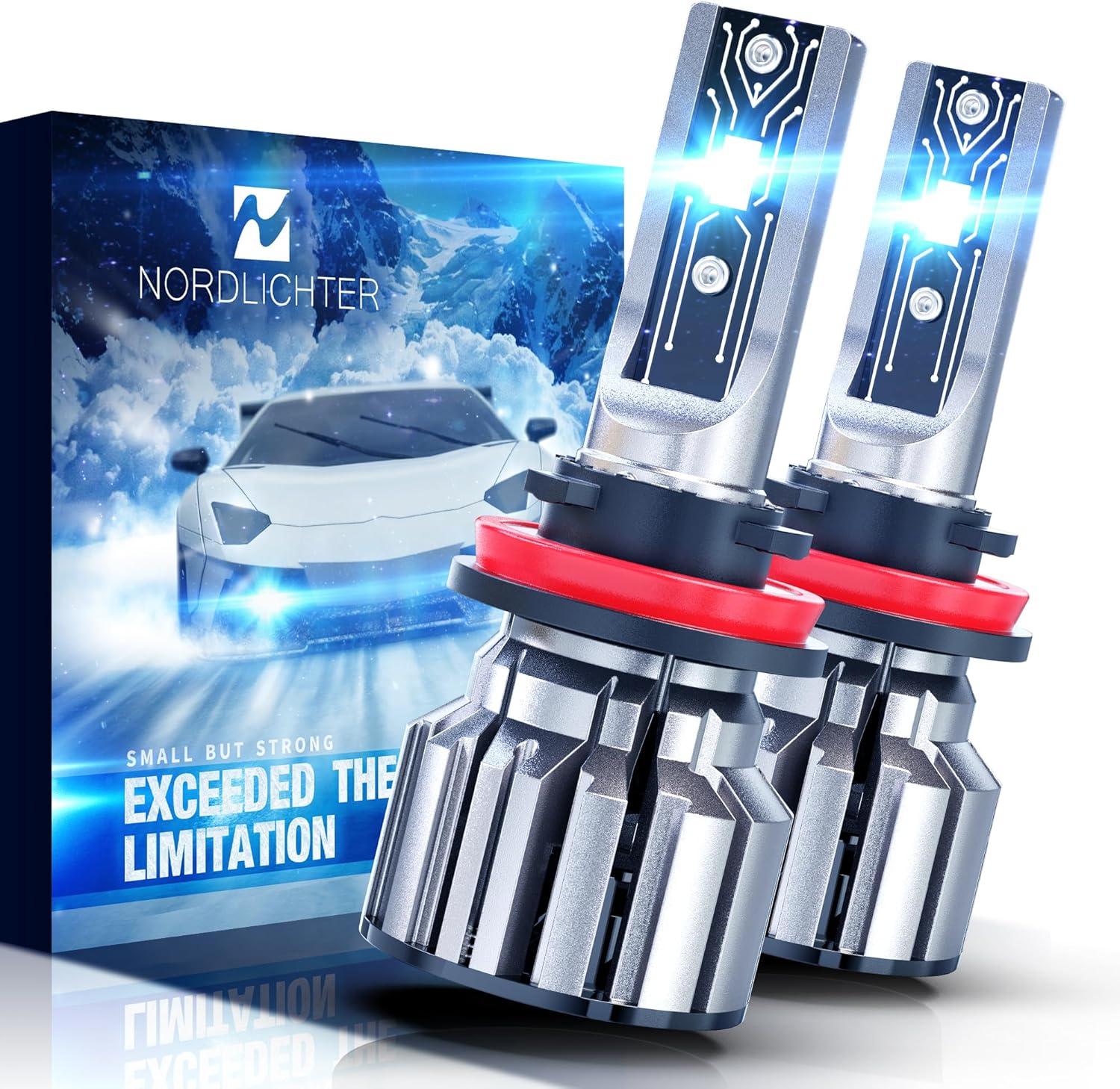 H11/H8/H9 Bulbs, 600% Brightness 6500K Xenon White Plug & Play Off-road UTV/ATV Fog Light