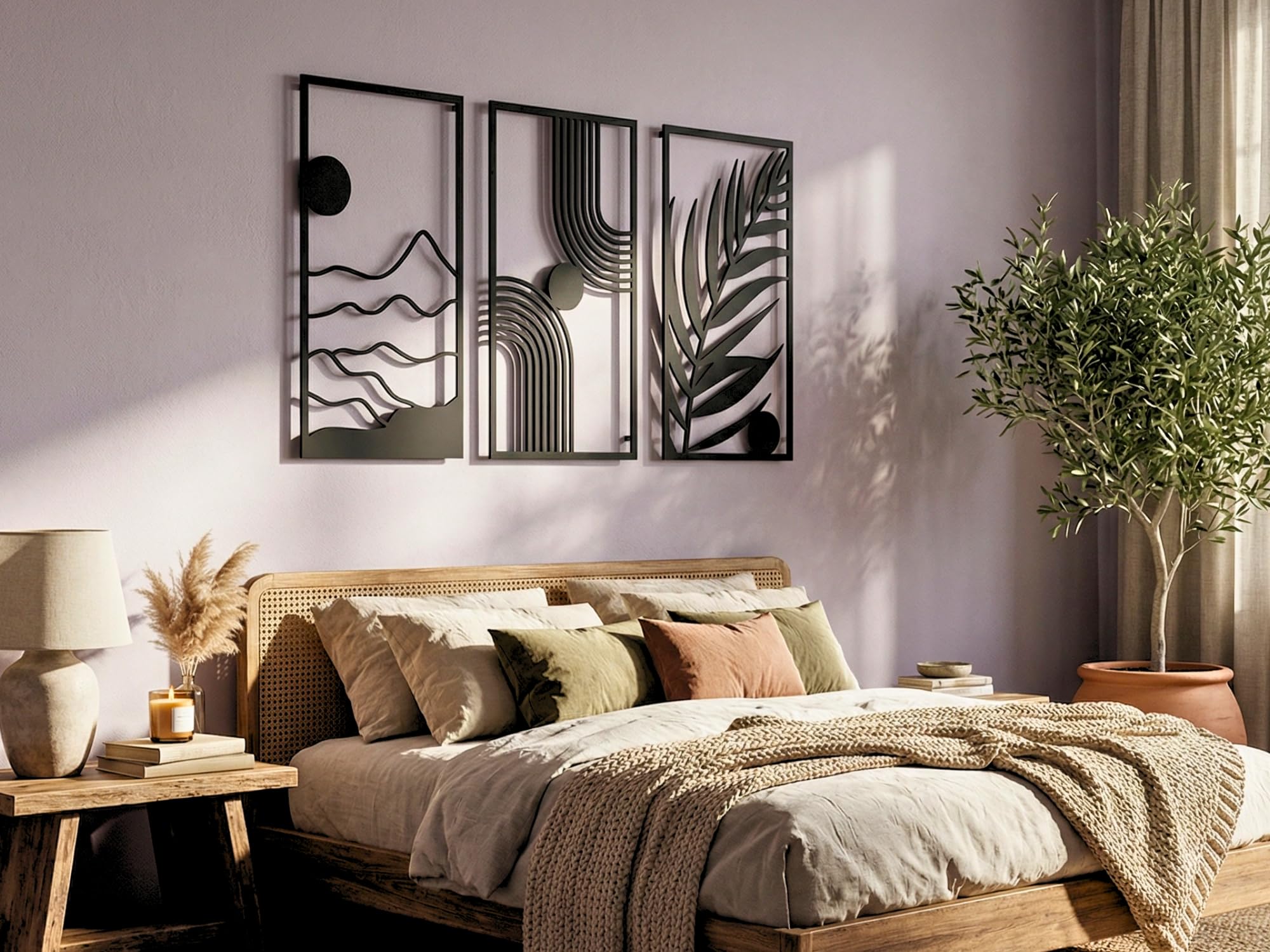 VAILLA Decorazione da parete a forma di corpo femminile, Arte sensuale, Quadro moderno soggiorno, 3D Murali in legno, Decorazioni moderni muro per salotto, camera da letto (Boho 11)