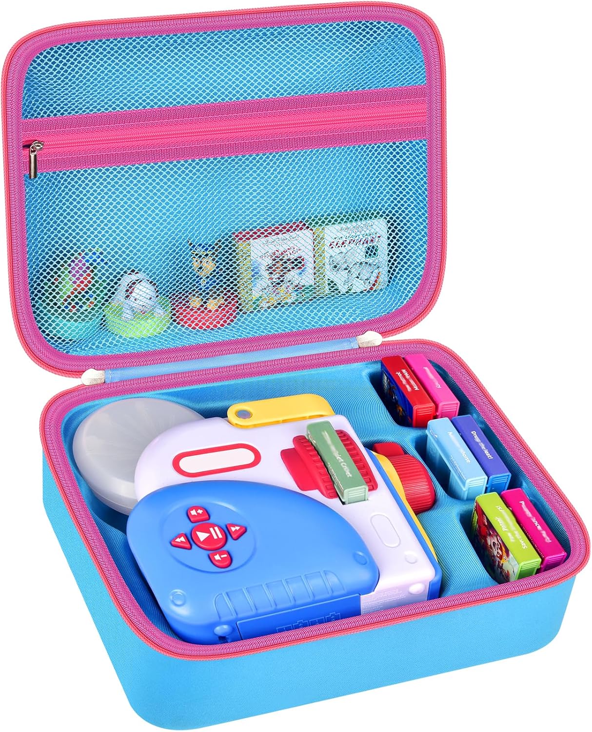 Case Compatible with Little Tikes for Story Dream Machine Books Starter Set, Toys Protective Container for Little Tikes for Storytime Audio Play Real for Character Collection- Sky Blue (Box Only)