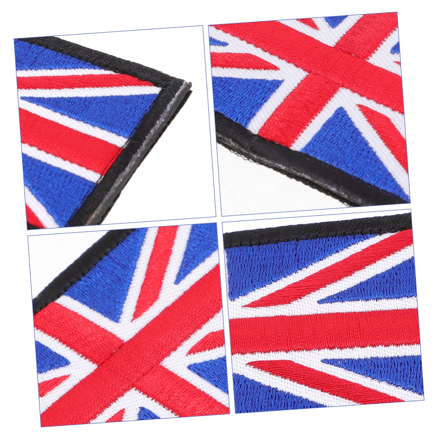 Lurrose 6pezzi Toppe Ricamate Bandiera Inglese Per Abbigliamento e Zaini Applicazione Termoadesiva o Cucitura Per Attività e Personalizzazione Di Vestiti