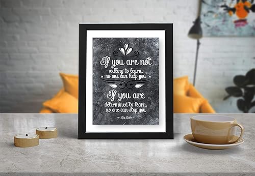 Miniatura 9 de H+CO Inspired Z Ziglar - Arte de pared inspirador If You Are Not Quote, ideal para decoración del hogar u oficina, para mamá, papá o colega, 11 x 14